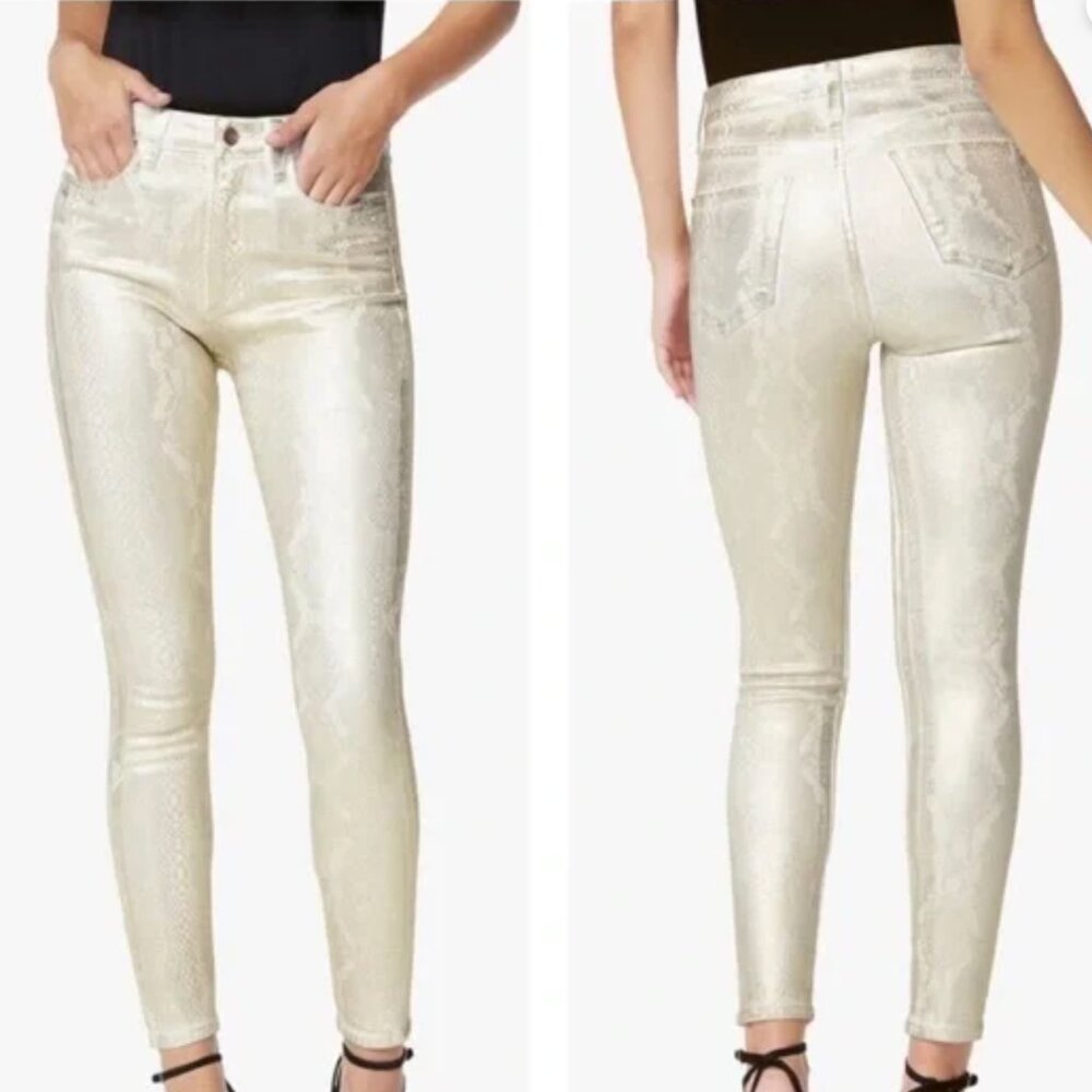 PRICE DROP: Joe’s jeans "Charlie" High Rise Skinny Ankle Boa Gold Foil Sz 26